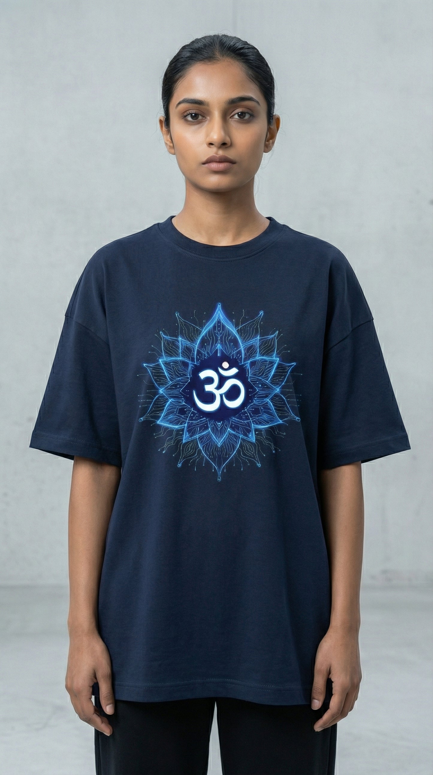 Om Frequency Unisex Oversized Tee