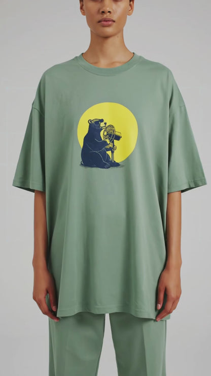 Cool Bear Unisex Oversized Tee